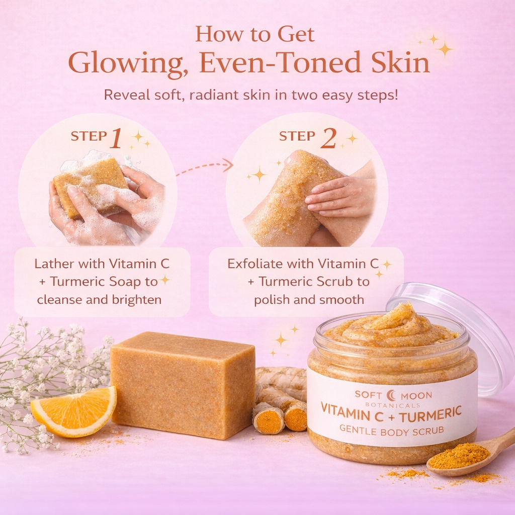 Vitamin C & Turmeric Soap and Gentle Body Scrub