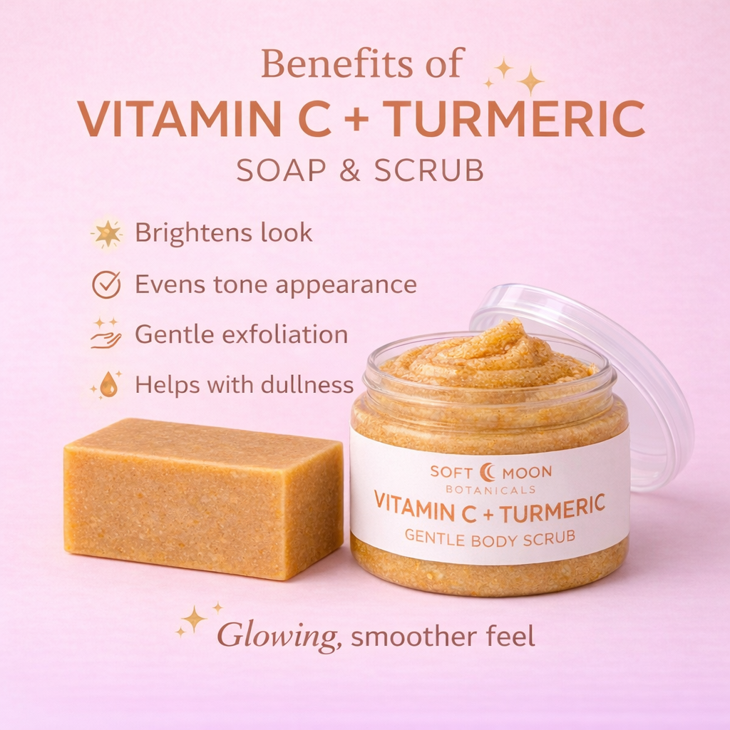 Vitamin C & Turmeric Soap and Gentle Body Scrub