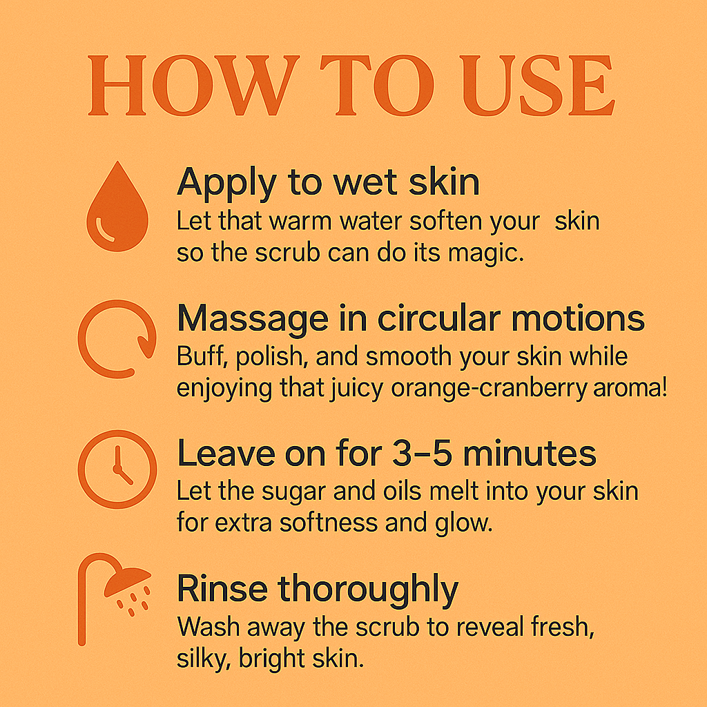 Orange Cranberry Body Scrub