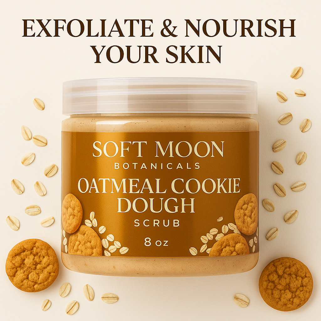 Oatmeal Cookie Dough Body Scrub – Creamy Sugar Exfoliant for Soft, Glowing Skin